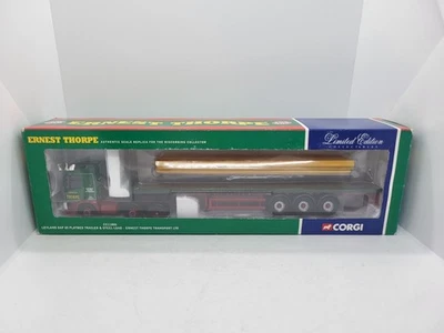 Corgi CC11805 Leyland DAF 85 Flatbed Trailer And Steel Load 1:50 Ernest Thorpe - Image 1 of 4