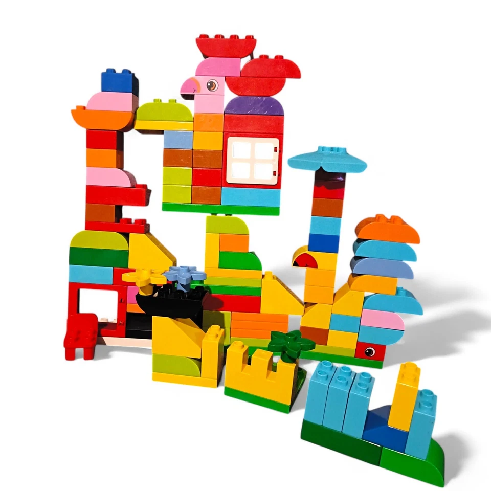 Lego Duplo Bloques Ventanas Animales Flores 100 Lego Bloques Duplo Lego Juguete Paquete  Foto 1 de 4
