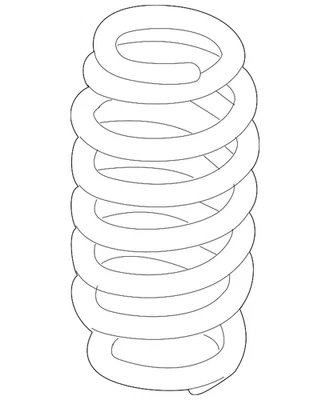 Mola helicoidal Volkswagen genuína 1K0-511-115-BF - Imagem 1 de 3
