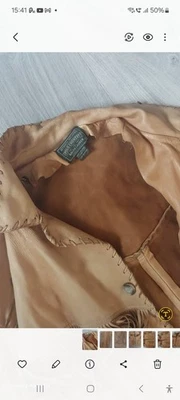 veste en cuir suédé véritable de la ligne Polo Country Ralph - Photo 1/2