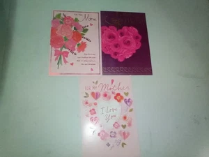 3 Mother's Day Cards (No Tracking + Free Shipping) Mailed With USPS Stamp - Picture 1 of 2