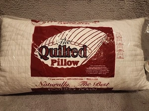 King Size Goose Down Feather "The Quilted Pillow" King Size NOS USA 1990 - Picture 1 of 8