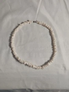 COLLAR VINTAGE CONCHA DE PUKA HAWAIANO 16" - Imagen 1 de 4