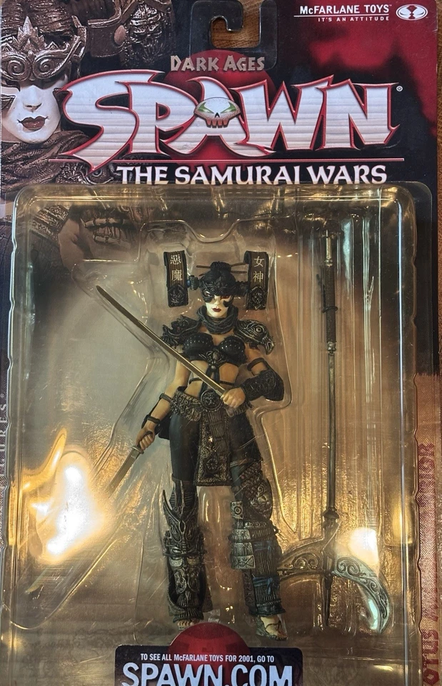 Spawn The Samurai Wars Dark Ages Lotus Angel Warrior Action Figure Vintage - Image 1 of 1