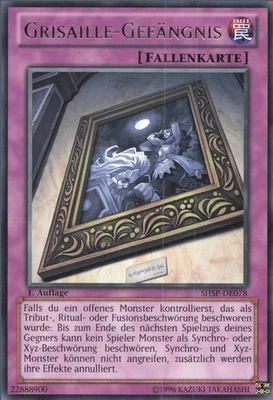 YuGiOh Grisaille-Gefängnis SHSP-DE078 Rare NM unl. - Bild 1 von 2