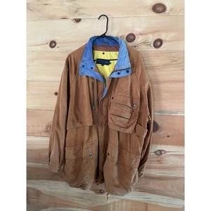 Vintage Lederjacke Herren Silverado. Hellbraun. Taschen. Utility. Schwer! Gr. Medium - Bild 1 von 9