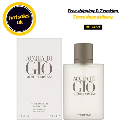 Giorgio Armani Acqua di Gio Eau de Toilette ✅ 100ml EDT Spray ✅ New & Sealed.
