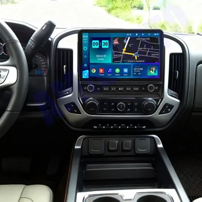 Rádio estéreo veicular GPS 2+64G Android 15 Carplay para Chevrolet GMC Sierra 2014-2018 - Imagem 1 de 4