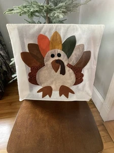 Turkey Felt Cut Out Back Of Chair Slip Covers Set Of 4 - Picture 1 of 7