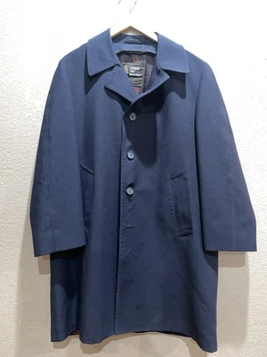 London Fog Limited Edition Navy Coat 42 Short Vintage Button Front ImaginIt - Image 1 of 4