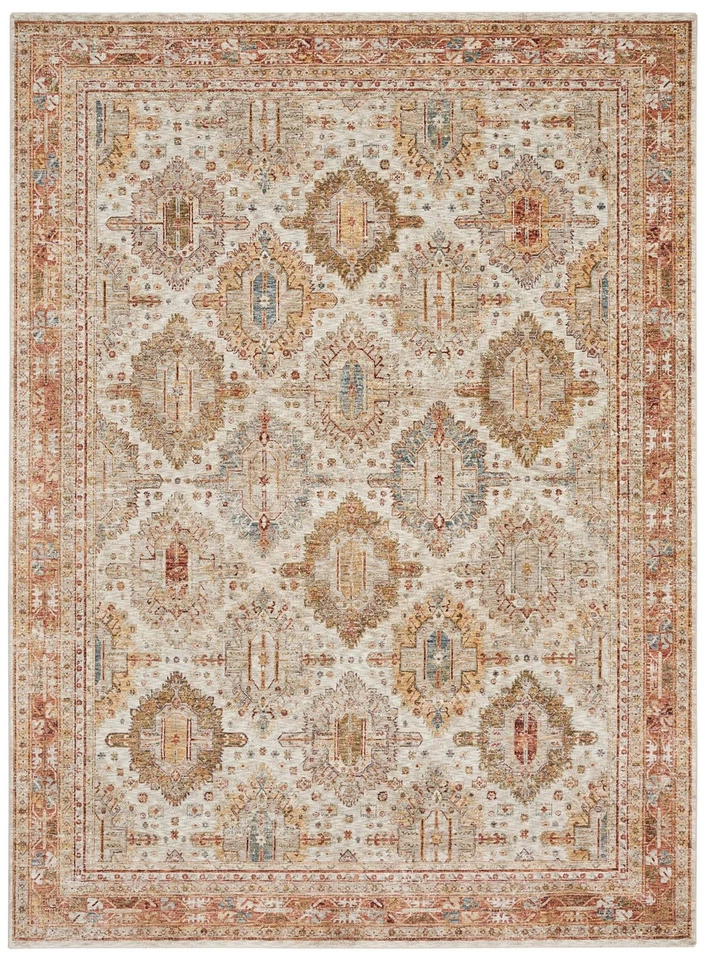 Alfombra multicolor marfil Nourison Sahar SHR01 5'3"x7'8" Foto 1 de 1