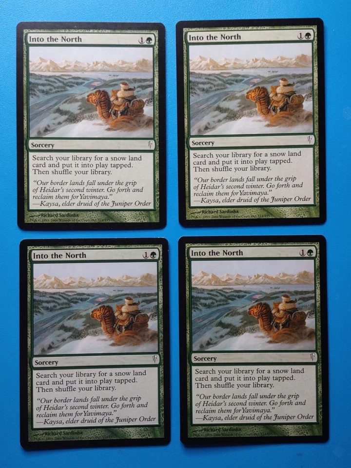 MTG 4x Into the North x4 LP Coldsnap Magic Playset - Image 1 of 1