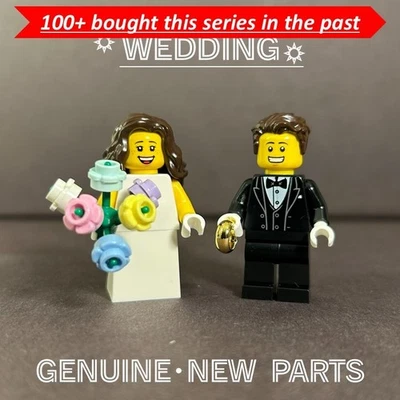 【NUEVO】LEGO Minifiguras Boda Novia y Novio B-12-11 Foto 1 de 4