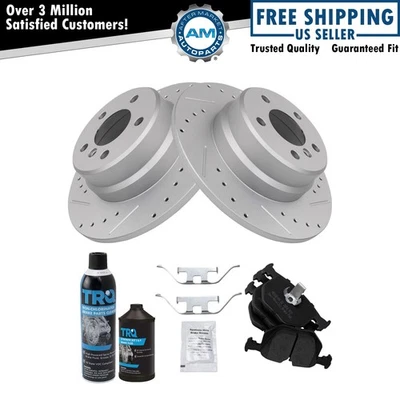 Rear Brake Pad & Rotor Kit Fits 2000-2006 BMW X5 - Image 1 of 4