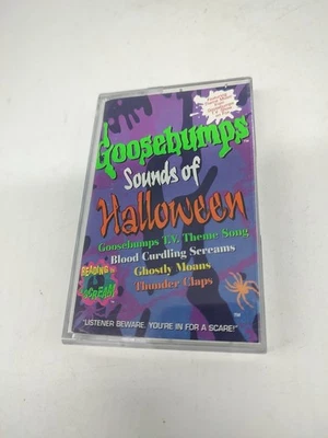 Vintage 1996 Goosebumps Sounds of Halloween Cassette Tape R.L. Stine Retro RARE  - Image 1 of 4