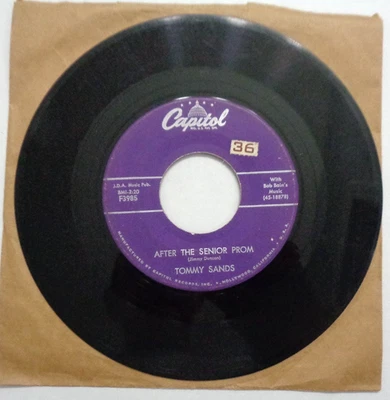 Bobby Sands: After The Senior Prom/Big Date 1958 Capitol F3985 Scranton Press VG - Image 1 of 4