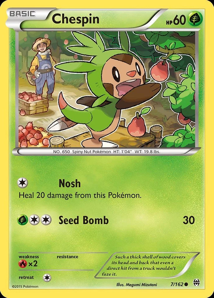 Pokemon Chespin (7/164) BREAKthrough LP - Image 1 of 1