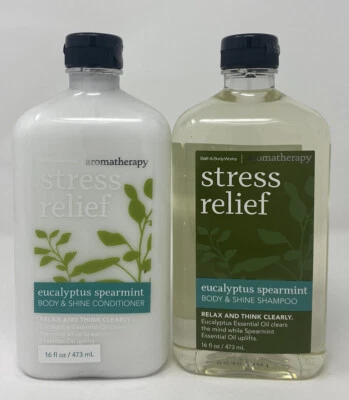 Champú y acondicionador Bath & Body Works ALIVIO DEL ESTRÉS eucalipto menta verde Foto 1 de 2