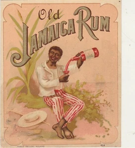 ITALIEN altes seltenes Weinetikett JAMAIKA RUM - Mailand 30er Jahre - Bild 1 von 2
