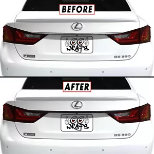 Chrome Delete Blackout Overlay for 2013-20 Lexus GS 300 350 450h F Trunk Trim - Foto 1 di 5