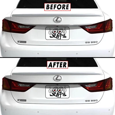 Chrome Delete Blackout Overlay for 2013-20 Lexus GS 300 350 450h F Trunk Trim - Image 1 of 4