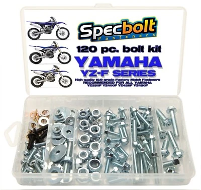 Kit de pernos 120 piezas Yamaha YZF450 YZF250 YZ400F YZ250F YZ400F YZ426F YZ450F  Foto 1 de 4