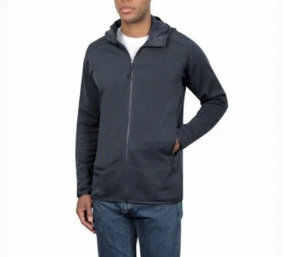 Chaqueta polar con capucha Kirkland Signature para hombre - AZUL absorbente de humedad  Foto 1 de 4