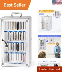 Klassenzimmer und Büro 36-Handy Organizer mit Schlüsselschloss & wasserdichtem Design - Bild 1 von 8