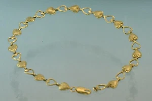 14 Karat massives Gelbgold Herz Armband 4,3 g, neuwertig. - Bild 1 von 10