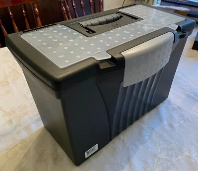 STOREX Hecho en Canadá Carta o Caja de Archivo Portátil Legal Negra. UPC 625442615106 - Imagen 1 de 4