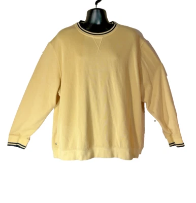Cutter & Buck Sweatshirt Mens Size 3XL Mustard Yellow Long Crew Neck Sweater - Image 1 of 4