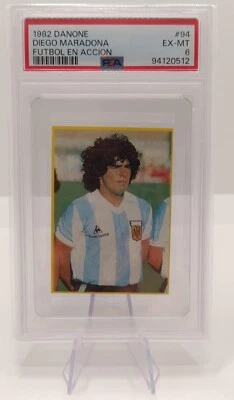 Diego Maradona #94 Liga 1982 Danone Futbol en Accion Psa 6 EX MT Argentina - Imagen 1 de 2