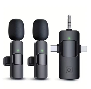 Wireless Lavalier Microphones Clear Sound Wireless Clip-on Microphones - Picture 1 of 1