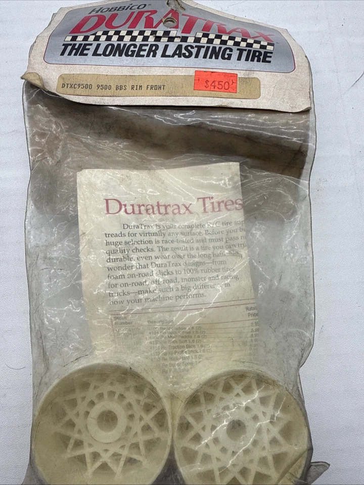NOS VINTAGE DURATRAX DTXC 9500 BBS RIM FRONT RC10L BOLINK F7 - Image 1 of 1