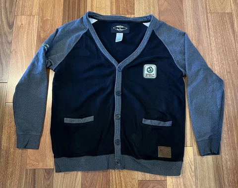 Saskatchewan Roughriders Reebok Roger Edwards Mens L Button Up Sweater CFL Cover