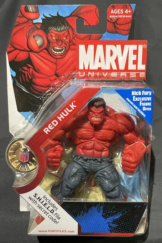Marvel Universe Red Hulk 3.75” /  4” 028 2008 Cover