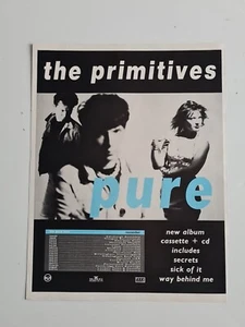 The Primitives Pure 1990 MUSIC Album ADVERT 9X12" POSTER - Picture 1 of 1