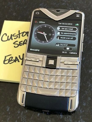 Подлинный Vertu Constellation Quest Матовая Нержавеющая Сталь Черный Супер РЕДКИЙ НОВЫЙ - Изображение 1 из 3