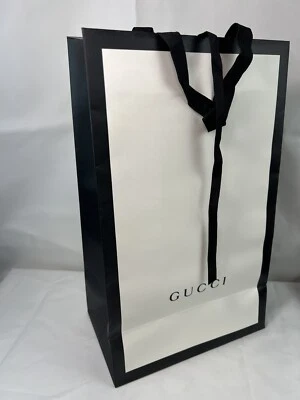 "Auténtica bolsa de regalo de compras Gucci vacía con cinta 15x9x5,5""" Foto 1 de 4