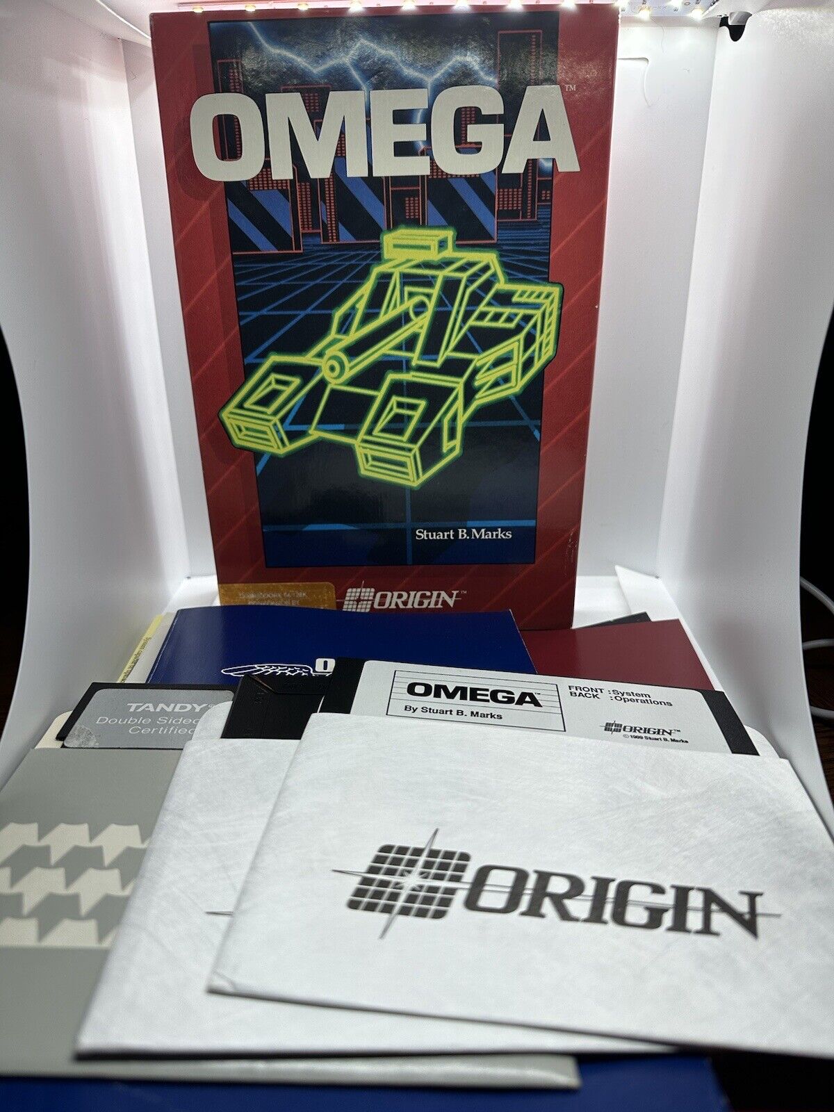 Omega: Neural Cybertank Design & Simulation - Commodore 64 Game