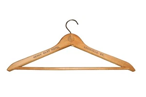 Henry Clay Hotel Louisville KY Wood Coat Hanger Wooden Advertising Hanger - Picture 1 of 5