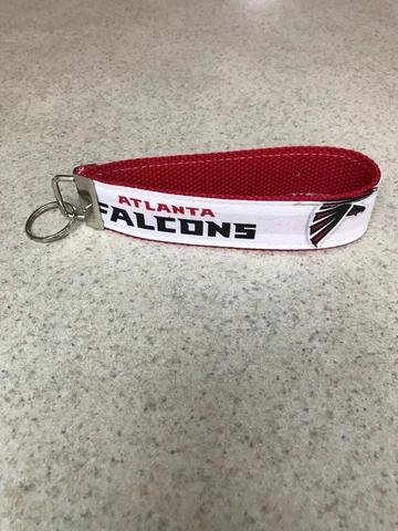 Key Ring Fob - Wristlet Style - Atlanta Falcons - NFL - Handmade - NEW! Cover