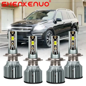 For Mercedes-Benz GL350/450/550 2010-2016 LED Headlight Bulb H7 Hi-Low Beam Kits - Picture 1 of 11