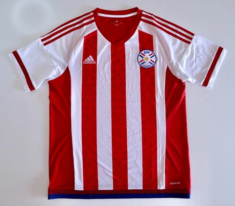 PARAGUAY 2016 Adidas Home Football Shirt L Mens  Soccer Jersey Cover