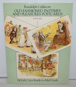 Randolph Caldecott / Old-Fashioned Pastimes & Pleasures- 24 Brand New Postcards - Picture 1 of 3