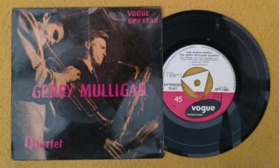 GERRY MULLIGAN QUARTET " VARSITY DRAG " RARE SUPER UK ORIG VOGUE EP - CHET BAKER Foto 1 de 4