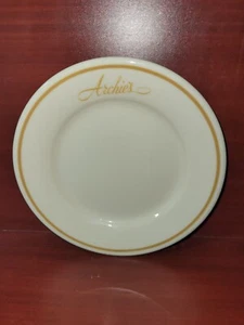 VINTAGE ARCHIE'S LOBSTER HOUSE RESTAURANT WARE 5.5" PLATE -ROANOKE, VA 1962 - Picture 1 of 3