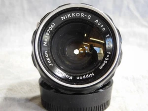Vintage Nikon Nikkor S 35mm f/2.8 Non-Ai Lens Manual Focus - Picture 1 of 18