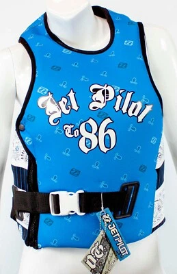 NEW $125 Womens Jet Pilot by Body Glove OG Comp Vest Water Ski Jacket Blue White