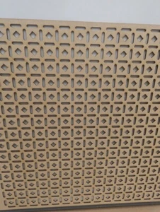 Wooden grille 6mm thick mdf decorative panel for radiator covers ,AZT12 pattern - Picture 1 of 5
